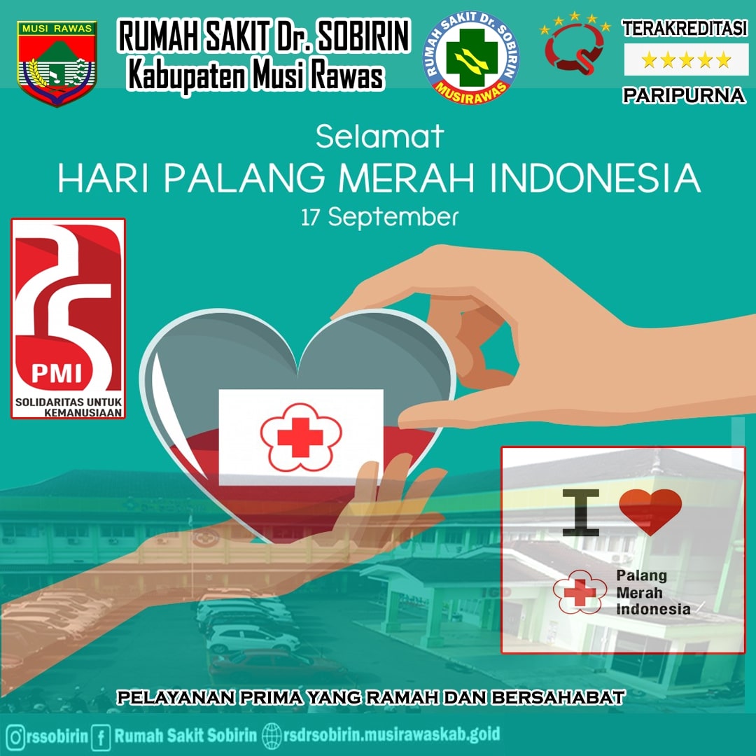 Bismillah. Selamat Hari Palang Merah Indonesia (PMI) 17 September 1945 - 17 September 2020. Bertema 